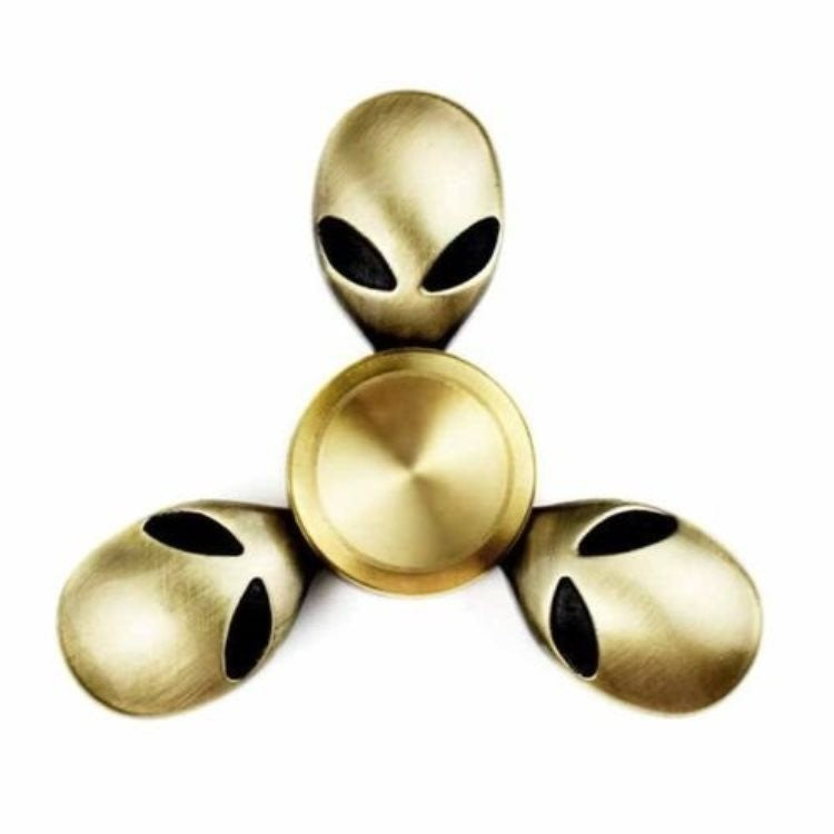 Fidget Spinner Rainbow Alien Auriu - vivimall.ro