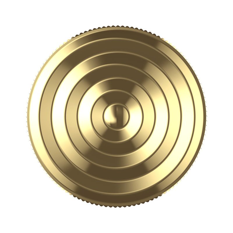 Fidget Spinner Titirez Anti Stress, Flippy, Tip Pandativ / Breloc, Ondulatii Mari, Otel Inoxidabil, 30x30x8 mm, Auriu - vivimall.ro