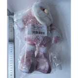 Figurina Decorativa, Pentru Craciun, Vivimall, Mos Craciun, Picioare Telescopice, Inaltime Reglabila 44-54cm, Bluza cu Paiete, Roz - vivimall.ro