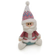 Figurină decorativă Moș Crăciun în formă de ren festiv, 37x20x12 cm, nuanțe multicolor, vedere frontală