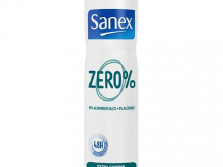 Deodorant SANEX Zero % Extra Control - 200 ml - Protecție de lungă durată