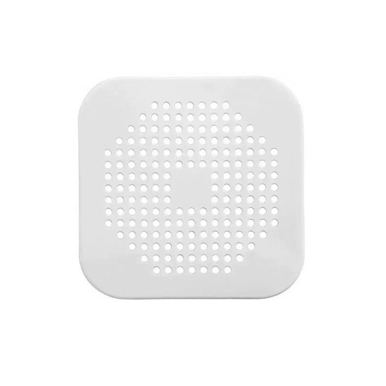 Filtru Chiuveta, Flippy, Anti-infundare, cu Ventuze, 14.5 x 14.5 cm, Flexibil, Alb