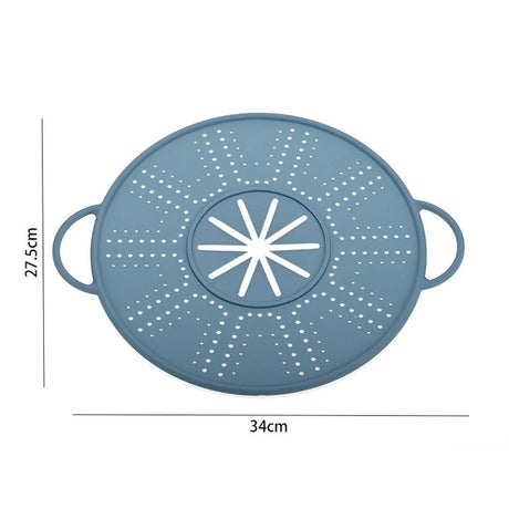 Capac Sita pentru Tigaie, Vivimall, 28 inch, Capac din Silicon pentru Scuregere, Rezistent la Remperaturi ridicate, Anti-Stropire, Deflector de Ulei, Verde deschis - vivimall.ro