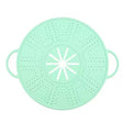 Capac Sita pentru Tigaie, Vivimall, 28 inch, Capac din Silicon pentru Scuregere, Rezistent la Remperaturi ridicate, Anti-Stropire, Deflector de Ulei, Verde deschis - vivimall.ro