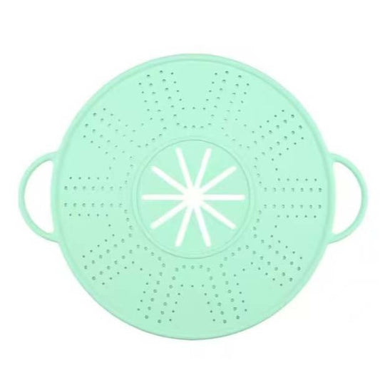 Capac Sita pentru Tigaie, Vivimall, 28 inch, Capac din Silicon pentru Scuregere, Rezistent la Remperaturi ridicate, Anti-Stropire, Deflector de Ulei, Verde deschis - vivimall.ro