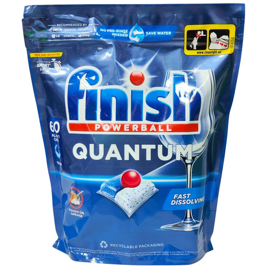 Detergent Capsule pentru Vase, FINISH, Quantum Powerball 1, Set 60 Bucati - vivimall.ro