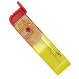 Dispozitiv pentru Descusut, Flippy, Taietor de Etichete, 1.7 x 7 cm, Pliabil, din Plastic, Rosu/Galben