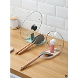 Suport Pliabil, Vivimall, pentru Capace, Linguri, Multifunctional, Plasare pe Blatul de Bucatarie, 11.5 x 18 x 2.2 cm, Albastru inchis - vivimall.ro