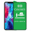 Folie de Protectie Ceramica, Vivimall, Compatibila cu Apple iPhone 16 Pro, Ceramics 9D, Antisoc, Margini Negre, Transparent - vivimall.ro