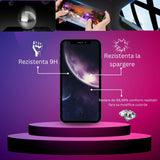 Folie de protectie Ceramica, Flippy,  compatibila cu Apple iPhone 15 Pro, Transparenta HD, 9H, margini negre - vivimall.ro