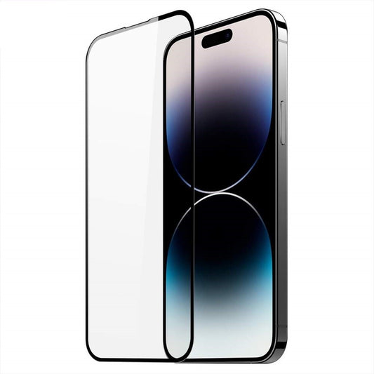 Folie de protectie Ceramica,  Vivimall,  compatibila cu Apple iPhone 15 Pro Max, Transparenta HD, 9H, margini negre - vivimall.ro