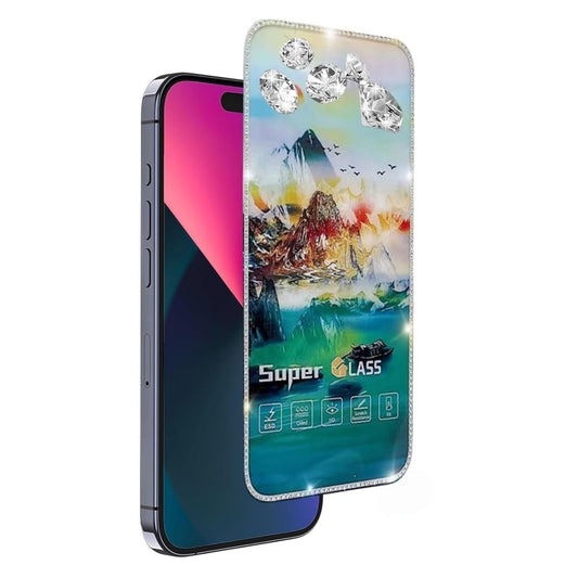 Folie de Protectie, Vivimall, pentru iPhone 15 Pro Max, Tempered Glass 2.5 cu Pietricele, ESD, HD, Transparent - vivimall.ro