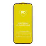 Folie sticlă Tempered Glass 9D Full Cover pentru Apple iPhone 15, margini negre, vedere frontală