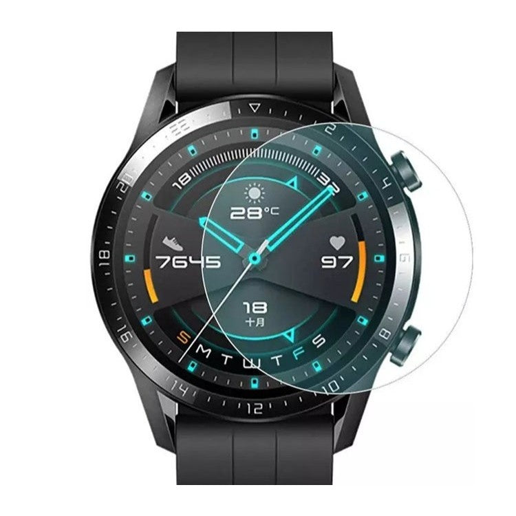 Folie sticlă securizată 2.5D pentru Huawei Watch GT4 41MM, transparentă, vedere frontală produs