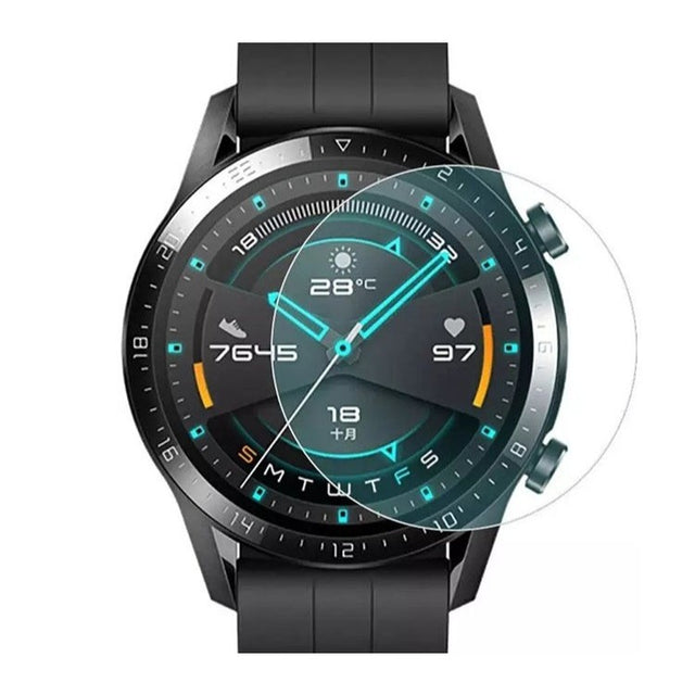 Folie sticlă securizată 2.5D pentru Huawei Watch GT4 41MM, transparentă, vedere frontală produs