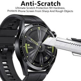 Detaliu strat oleofobic folie sticlă 9H Huawei Watch GT4 41MM, suprafață transparentă