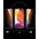 Folie de Protectie, Vivimall, pentru iPhone 15, Matte Ceramic Privacy, 9H, Confidentialitate 30°, Anti-Soc, Negru Transparent - vivimall.ro