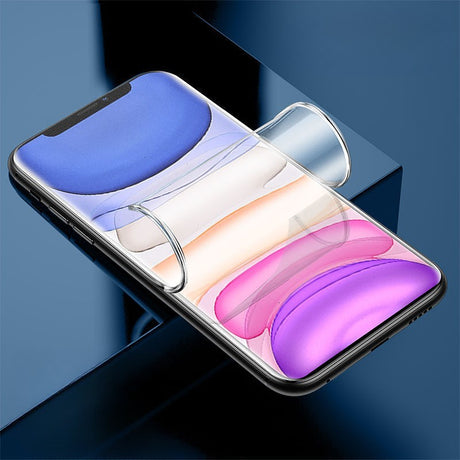 Folie de Protectie, Vivimall, pentru iPhone 15 Plus, Flexible Hidrogel Mat, Full Cover, Reparare Automata, Transparent - vivimall.ro