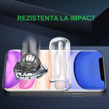 Folie de Protectie, Vivimall, pentru iPhone 15 Pro, Flexible Hidrogel Protectie Blue Ray, Full Cover, Reparare Automata, Transparent - vivimall.ro