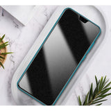 Folie de Protectie, Flippy, pentru iPhone 15 Pro, Matte Ceramic Privacy, 9H, Confidentialitate 30°, Anti-Soc, Negru Transparent - vivimall.ro