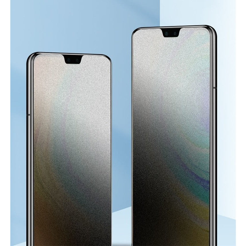 Folie de Protectie, Flippy, pentru iPhone 15 Pro, Matte Ceramic Privacy, 9H, Confidentialitate 30°, Anti-Soc, Negru Transparent - vivimall.ro