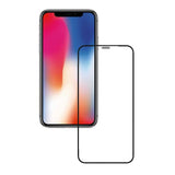 Folie sticlă securizată iPhone 15 Pro Max Vivimall, Tempered Glass HD, acoperire completă, margini negre – vedere frontală