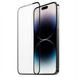 Folie de Protectie, Vivimall, pentru iPhone 15 Pro, Tempered Glass 5D, Full Cover, Margini Negre, Transparent - vivimall.ro