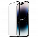 Folie de Protectie, Vivimall, pentru iPhone 15 Pro, Tempered Glass 5D, Full Cover, Margini Negre, Transparent - vivimall.ro