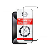 Folie de Protectie, Vivimall, pentru iPhone 15, Tempered Glass USG, Ultra Rezistent 45kg, Full Cover, Antistatica, Margini Negre, Transparent - vivimall.ro
