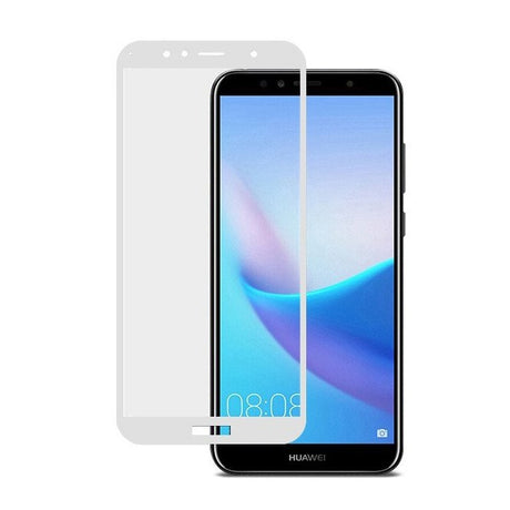 Folie de protectie Full Glue Sticla securizata pentru Huawei P Smart, Alb - vivimall.ro