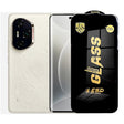 Folie protecție Honor 300 din sticlă securizată ESD, 0,35 mm, margini negre, vedere frontală