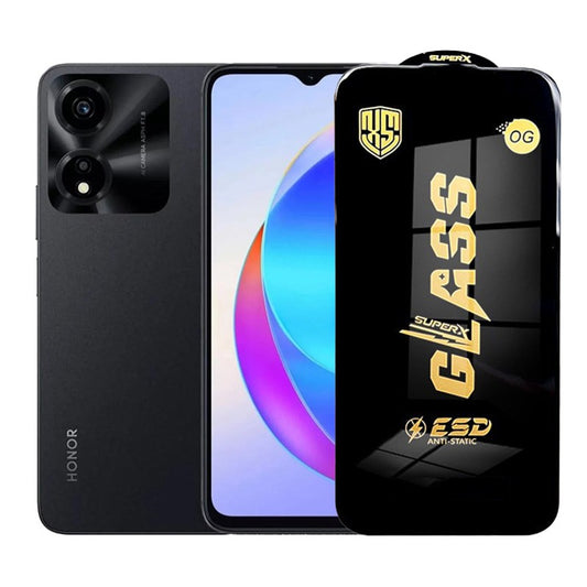 Folie de Protectie pentru Honor X5 Plus, Vivimall, Sticla Securizata ESD, Margini Negre, Rezistenta la Zgirieturi, Antistatica, 0.35 mm, Transparenta - vivimall.ro