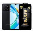 Folie sticlă securizată ESD pentru Honor X5b Plus, 0.35 mm, margini negre, vedere frontală