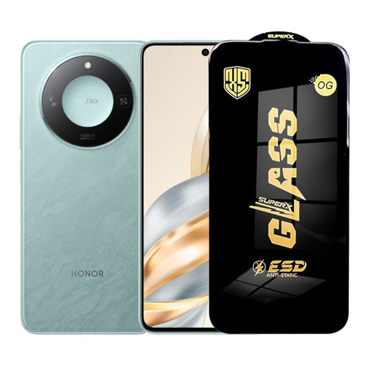 Folie de Protectie pentru Honor X60, Vivimall, Sticla Securizata ESD, Margini Negre, Rezistenta la Zgirieturi, Antistatica, 0.35 mm, Transparenta - vivimall.ro