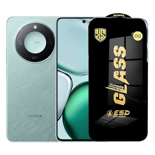 Folie de Protectie pentru Honor X9c Smart, Vivimall, Sticla Securizata ESD, Margini Negre, Rezistenta la Zgirieturi, Antistatica, 0.35 mm, Transparenta - vivimall.ro