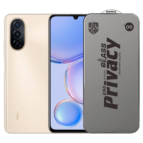 Folie sticlă securizată ESD antistatică Huawei Nova Y71, 0.30 mm, margini negre – vedere frontală