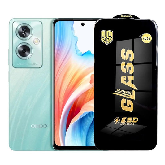 Folie de Protectie pentru Oppo A2, Vivimall, Sticla Securizata ESD, Margini Negre, Rezistenta la Zgirieturi, Antistatica, 0.35 mm, Transparenta - vivimall.ro
