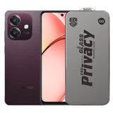 Folie de Protectie pentru Oppo A3, Flippy, Sticla Securizata ESD Antistatica, Super-X Privacy OG, Margini Negre, 0.30 mm, Transparent Inchis - vivimall.ro