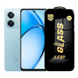 Sticlă securizată ESD pentru Oppo A3x, 0.35 mm, margini negre, vedere frontală pe ecran