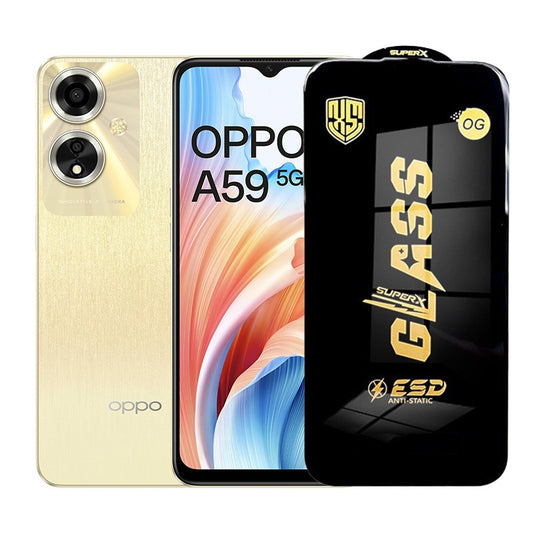 Folie de Protectie pentru Oppo A59, Vivimall, Sticla Securizata ESD, Margini Negre, Rezistenta la Zgirieturi, Antistatica, 0.35 mm, Transparenta - vivimall.ro