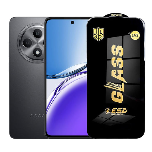 Folie de Protectie pentru Oppo Reno12F, Vivimall, Sticla Securizata ESD, Margini Negre, Rezistenta la Zgirieturi, Antistatica, 0.35 mm, Transparenta - vivimall.ro