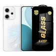 Folie sticlă securizată ESD pentru Oppo Reno14 Pro, 0.35 mm, margini negre, vedere frontală