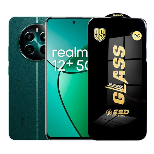 Folie de Protectie pentru Realme 12+, Vivimall, Sticla Securizata ESD, Margini Negre, Rezistenta la Zgirieturi, Antistatica, 0.35 mm, Transparenta - vivimall.ro