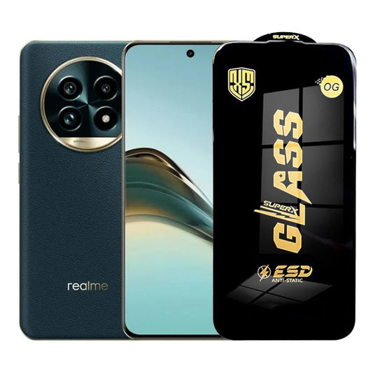 Folie de Protectie pentru Realme 13, Vivimall, Sticla Securizata ESD, Margini Negre, Rezistenta la Zgirieturi, Antistatica, 0.35 mm, Transparenta - vivimall.ro