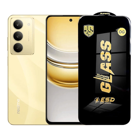 Folie de Protectie pentru Realme 14x, Vivimall, Sticla Securizata ESD, Margini Negre, Rezistenta la Zgirieturi, Antistatica, 0.35 mm, Transparenta - vivimall.ro