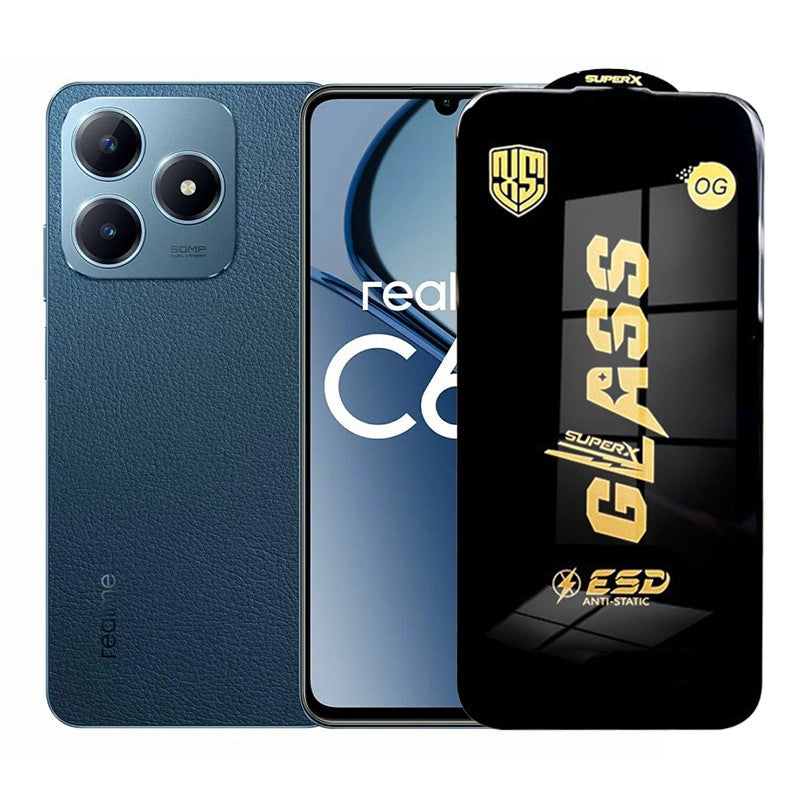 Folie de Protectie pentru Realme C63, Flippy, Sticla Securizata ESD, Margini Negre, Rezistenta la Zgirieturi, Antistatica, 0.35 mm, Transparenta - vivimall.ro