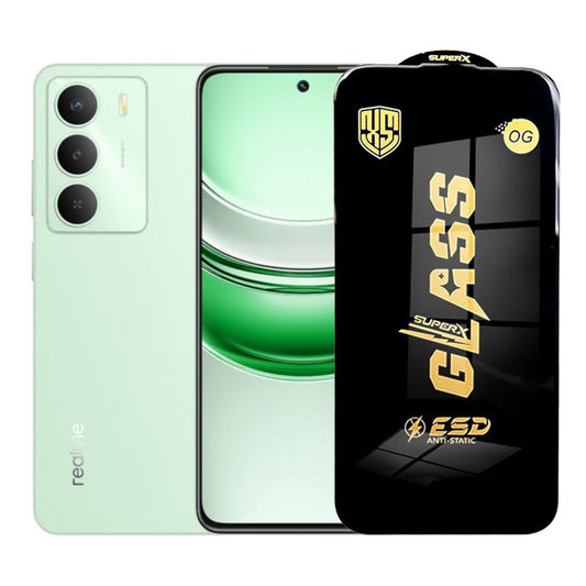 Folie de Protectie pentru Realme C73, Vivimall, Sticla Securizata ESD, Margini Negre, Rezistenta la Zgirieturi, Antistatica, 0.35 mm, Transparenta - vivimall.ro