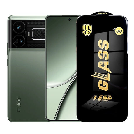 Folie de Protectie pentru Realme GT5, Vivimall, Sticla Securizata ESD, Margini Negre, Rezistenta la Zgirieturi, Antistatica, 0.35 mm, Transparenta - vivimall.ro