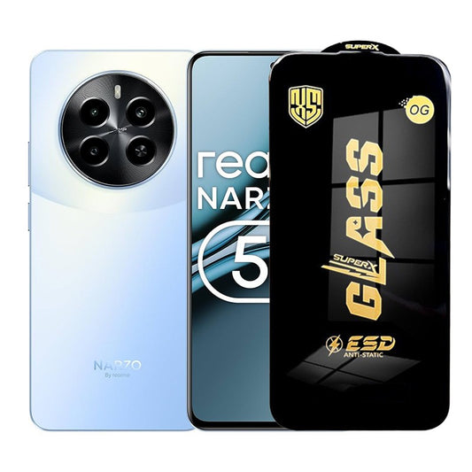 Folie de Protectie pentru Realme Narzo 70 Pro, Vivimall, Sticla Securizata ESD, Margini Negre, Rezistenta la Zgirieturi, Antistatica, 0.35 mm, Transparenta - vivimall.ro