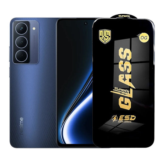 Folie de Protectie pentru Realme Narzo 80x, Vivimall, Sticla Securizata ESD, Margini Negre, Rezistenta la Zgirieturi, Antistatica, 0.35 mm, Transparenta - vivimall.ro